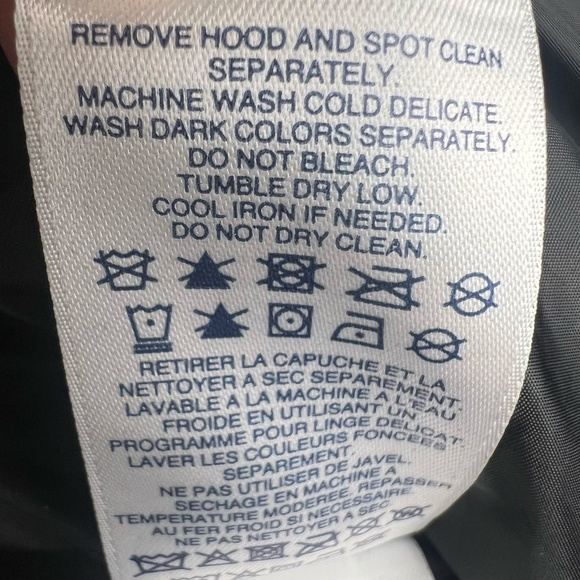 Lands End Women's Puffer Coat Goose Down Maxi Black Jacket Removable Fur Hood 1X - Picture 13 of 16